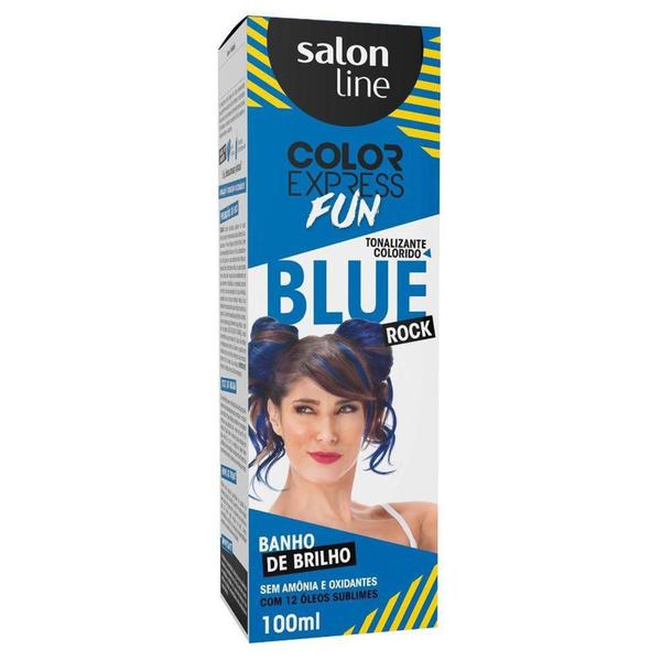 Creme Tonalizante Ton Color Express Kit Fun Blue Rock 100g - Salon Line