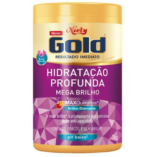 Creme Tratamento Niely Gold 1kg Mega Brilho