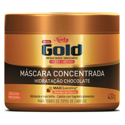 Creme Tratamento Niely Gold 430g Chocolate