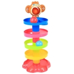 Crianças Bebê Aprendizagem Precoce Bola Rolling Torre Cor Forma Cognitivo Brinquedo Presentes