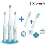 Crianças escova de dentes elétrica Rotary antiderrapante impermeável escova de dentes elétrica com 2 cabeças extra escova escova de dentes