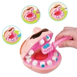Crianças fingem role play extração de dente dental argila molde brinquedo plasticina ferramenta kit de modelagem