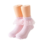 Crianças meias de renda dança Socks para meninas Desempenho