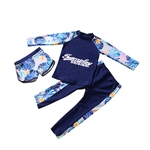 Crianças Meninos Meninas Quick Dry Protetor solar manga comprida Swimwear Pants Shorts Set
