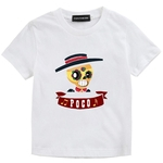 Crianças Moda Brawl Estrelas dos desenhos animados Imprimir T-shirt bebés e meninas de manga curta casual tops bonito T gráfico (120-150)