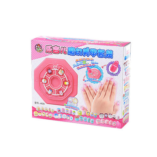 Crianças Nails compo o jogo DIY Manicure Adesivos Brinquedos como presentes de aniversário Xmas para meninas