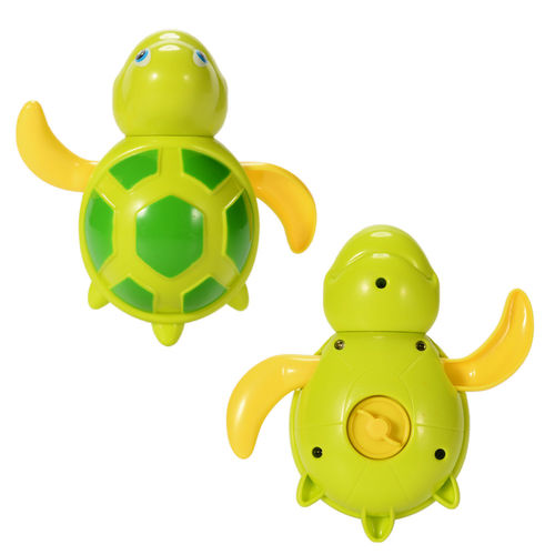 Crianças Piscina Floating Carton Turtle Banheira Piscina Jogar Wind Up Toy cor aleatória