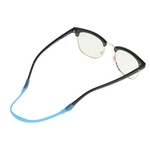 Crianças Silicone Soft Stick Eyewear Cord Óculos Strap Strap Eyeglass Holder Blue