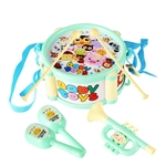 Crianças Toy Instrumentos Drum Kit Pequeno Areia Martelo Chifre Kits Precoce Educação Selling Hot 4pcs Brinquedos Baby Gift