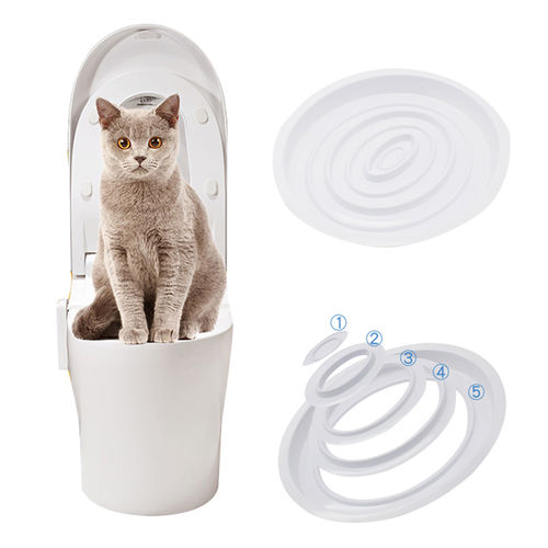 Criativa Cat plástico kit Toilet Training WC Bandeja Pee treinamento Suprimentos WC Pet