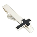 Cruz masculina Cooper Tie Clip moda Collar Clipe esmalte Priest Ornamento do presente