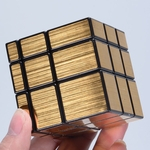 Hao Cube Avançada Ouro Espelho Velocidade Enigma 3x3 Suave Brinquedos Educativos Para Crianças Magic Cube