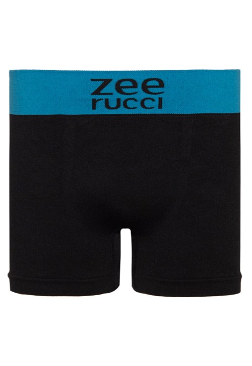 Cueca Zee Rucci Boxer Jacquard Sem Costura Preto