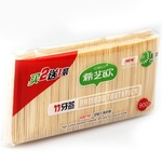 Cuidado Oral de bambu verde Pacote de palito palito de madeira natural