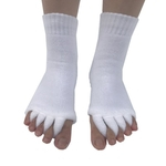 Cuidados Com Os Pés Yoga Gym Cotton Toe Separator Socks Straightener Massager Corrector