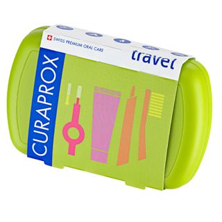 Curaprox Escova de Viagem Kit – Escova de Dentes + MiniCreme Dental + Escova Interdental + Caixa Kit