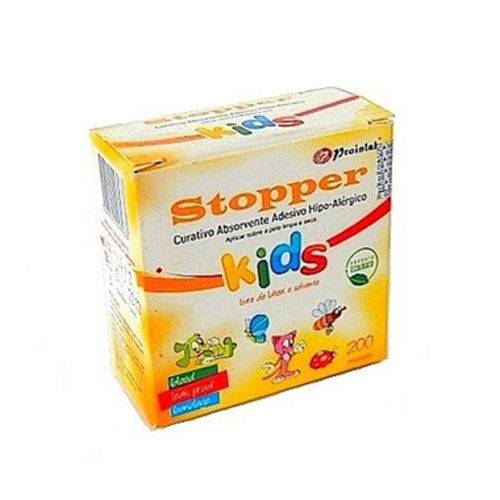 Curativo Absorvente Adesivo Stopper Kids Infantil - Caixa com 200 Unidades