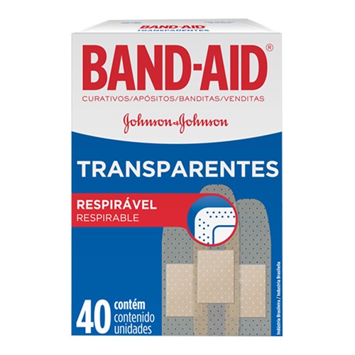 Curativo Adesivo Band Aid com 40 Unidades