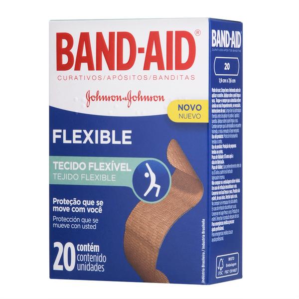 Curativo Band-Aid Flexible Johnsons 20 Unidades
