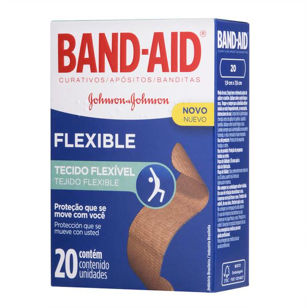 Curativo Band-Aid Flexível C/ 20 Unidades