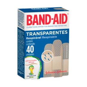 Curativo Band-Aid Transparentes - 40un.