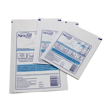 Curativo de Biocelulose Estéril Individual - Nexfill - Liso - 16 X 21 Cm