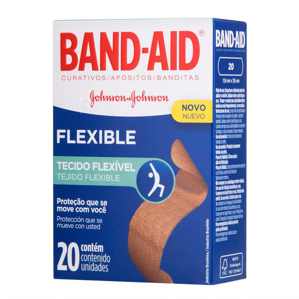 Curativos Band Aid Flexible 20 Unidades - Band-Aid
