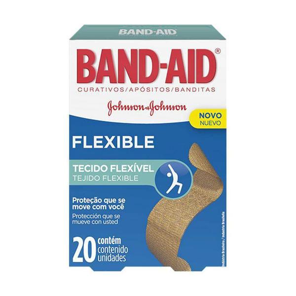 Curativos Band-Aid Flexible - 20 Unidades - Johnson Johnson