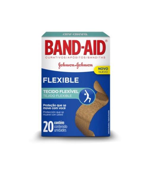 Curativos BAND AID Flexível 20 Unidades - Band Aid