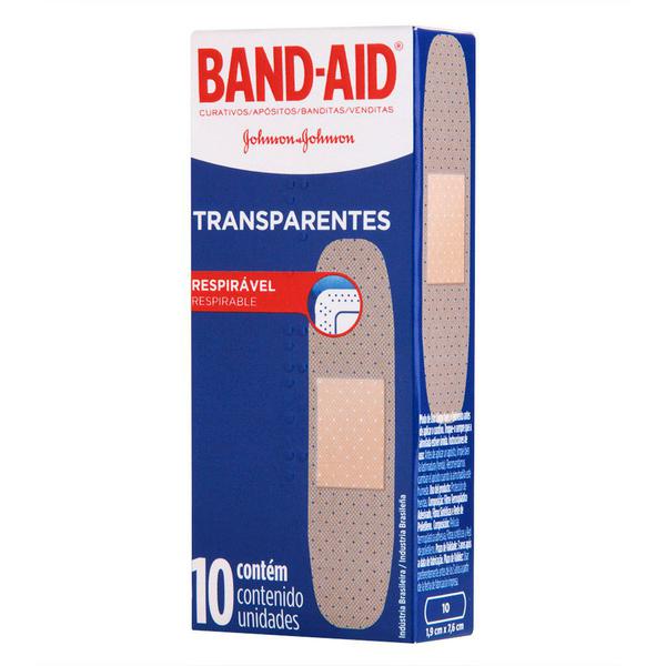 Curativos Band Aid Transparentes 10 Unidades - Band-Aid