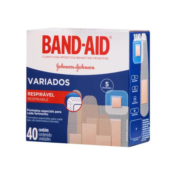 Curativos Band-Aid Variados 40 Unidades