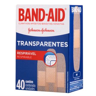 Curativos Johnson’s Band-Aid Transparentes 40 Un