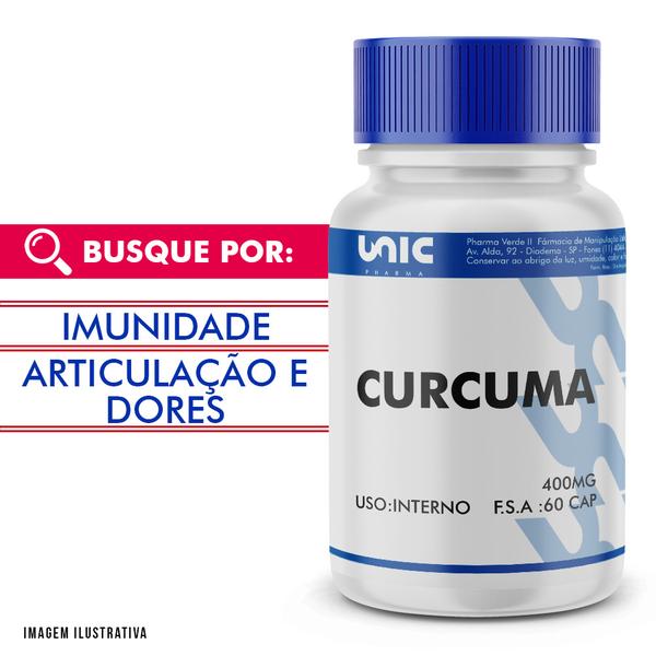 Curcuma 400mg 60 Caps - Unicpharma