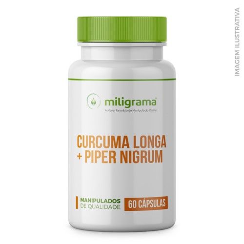 Curcuma Longa 300mg + Piper Nigrum 10mg Cápsulas - 60 Cápsulas