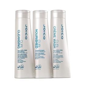 Curl Cleansing Co+Wash Trio Kit (Shampoo + Condicionador + Co+Wash) Joico