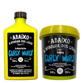 Curly Wurly Lola Cosmetics - Kit Shampoo Co Wash/No Poo 230Ml + Creme para Pentear 400G Kit