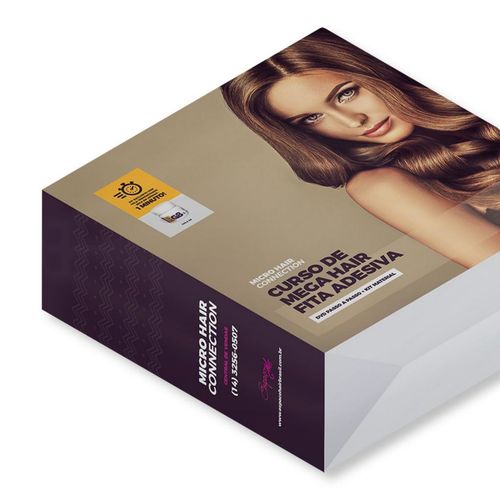 Curso de Confecção Mega Hair G8 Nanopele mais DVD com Kit Produtos