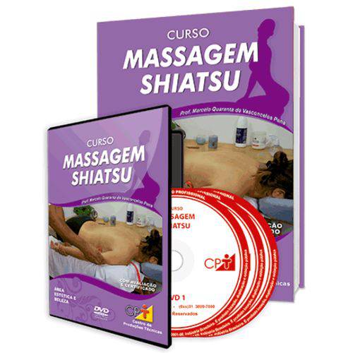 Curso Massagem Shiatsu em Livro e DVD