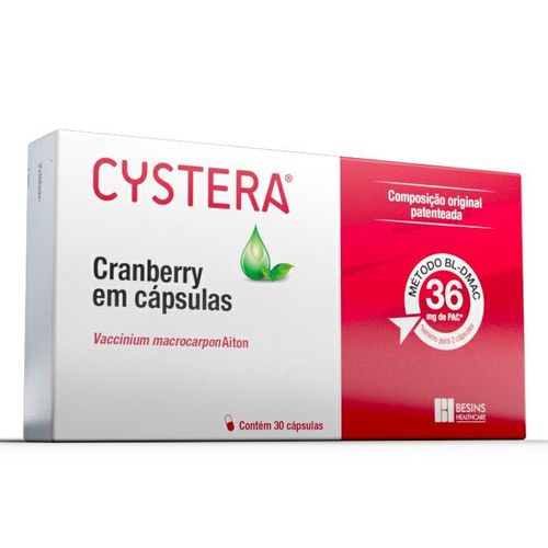 Cystera 30caps Cranberry Isolado
