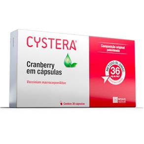 Cystera Cranberry 30 Cápsulas - Sem Sabor - 30 Cápsulas