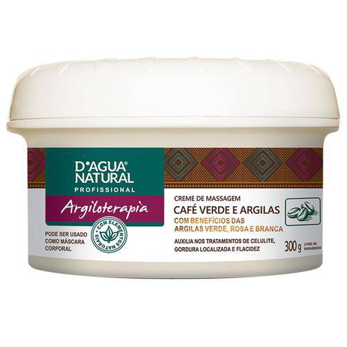 D Agua Natural Argiloterapia Cr Cafe e Argila 300g