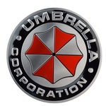 3D Aluminum Corporation Umbrella Badge Car Trunk Sticker Decalque Autoadesivo
