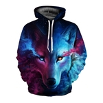 REM 3D Lobo Impresso Hoodie dos homens / mulheres frescos animal Sweater moda unissex pulôver Fashion hoodies and sweatshirts