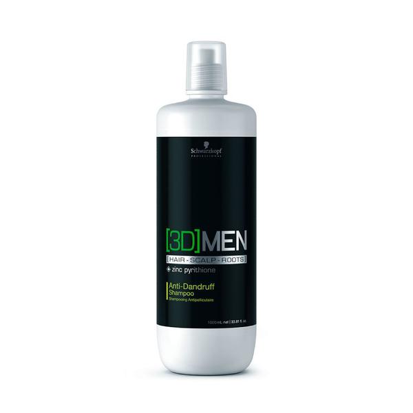 3D-Men Shampoo Anti-Dandruff (Anticaspa) 1000 Ml - Schwarzkopf