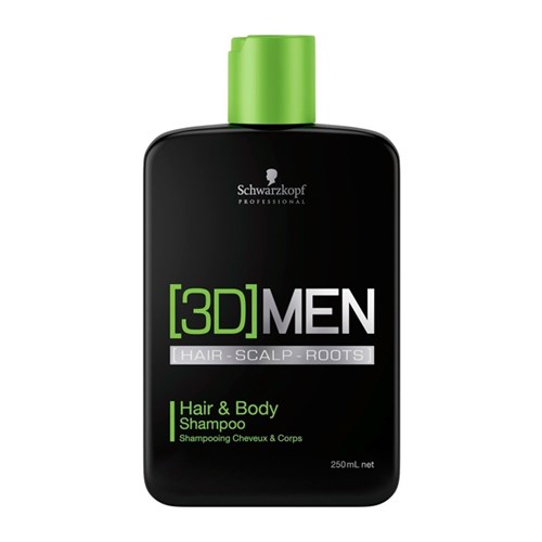 3D Men Shampoo Cabelo e Corpo 250ml Schwarzkopf
