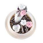 3D Nail Art Decoração Mixed Shell Faux Flowers Sequins Rivet Beads Stone 04