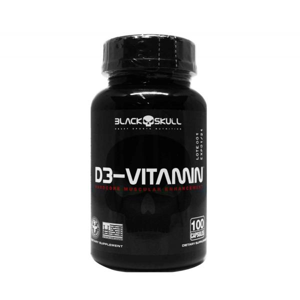 D3-Vitamin - 100 Cápsulas - Black Skull
