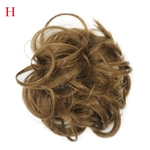 Da Mulher Curly cabelo desarrumado Bun Twirl peda?o Scrunchie Perucas Extens?es de cabeleireiro