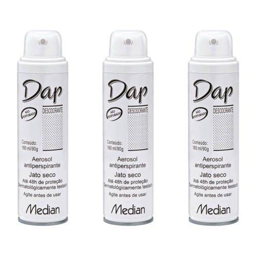Dap S/ Perfume Desodorante Aerosol 160ml (kit C/03)