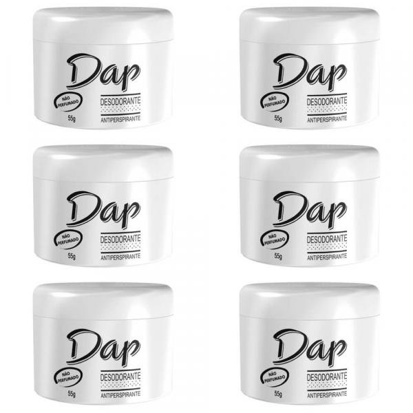 Dap S/ Perfume Desodorante Creme 55g (Kit C/06)